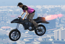 Фото - Сумасшедший трюк: пользователь GTA Online полминуты летел на байке вверх колёсами