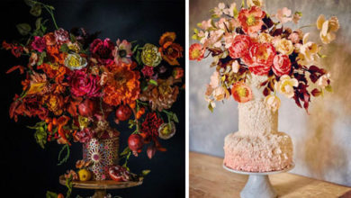 Фото - Свадебные торты, похожие на роскошные букеты цветов, восхитят любого сладкоежку