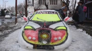 Фото - Умелец стал обладателем спортивного автомобиля, вылепленного из снега