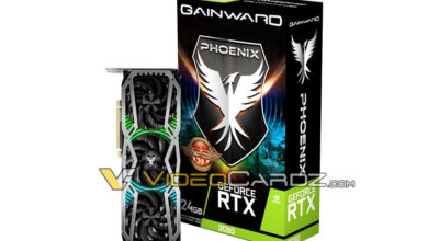 Фото - Видеокарты Gainward GeForce RTX 3000 серии Phoenix Golden Sample получат заводской разгон