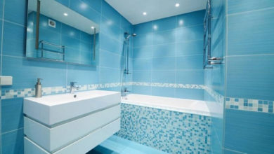 Фото - Дизайн синей ванной комнаты: 24 варианта интерьеров