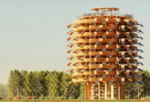 Фото - Индийские архитекторы решили построить башню из «листьев»
