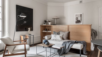 Фото - Интересное зонирование и стильный дизайн: квартира для одного в Стокгольме (33 кв. м)