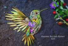 Фото - Портреты птичек создаются с помощью красивого ботанического искусства