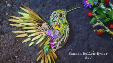 Фото - Портреты птичек создаются с помощью красивого ботанического искусства