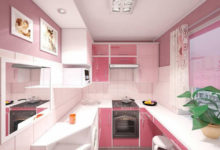Фото - Розовая кухня: как не испортить интерьер