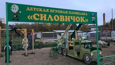 Фото - В российском городе появилась детская площадка «Силовичок»