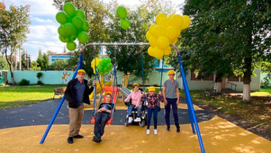 Фото - Завод РТИ и DUNLOP открыли детскую площадку в интернате