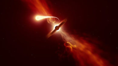 Фото - Черная дыра разорвала звезду на рекордно близком расстоянии