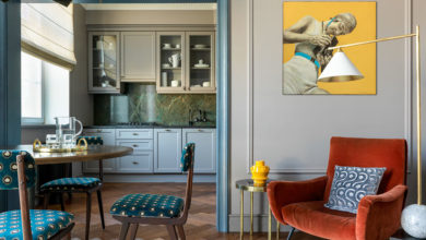 Фото - Игра цвета в элегантной московской квартире от Нади Зотовой (80 кв. м)