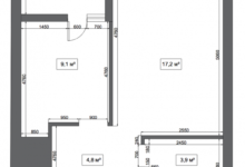 Фото - Перепланировка Микс ИКЕА и искусства: яркая и необычная квартира площадью 38 кв. м в доме ЖК «Ривер Парк»
