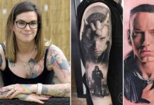 Фото - Фанатка Эминема попала в Книгу рекордов Гиннеса, сделав 15 татуировок со своим кумиром