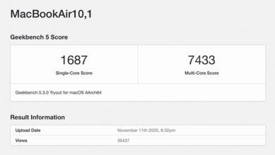 Фото - Новый процессор Apple M1 обошёл Ryzen 9 5950X и Core i9-10900K по одноядерной производительности в Geekbench 5