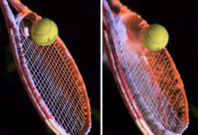 Фото - Видеоролик с теннисной ракеткой, покрытой порошком, получился завораживающим
