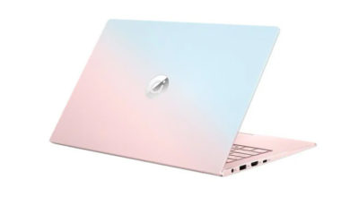 Фото - Ноутбук ASUS Adolbook13 2021 выполнен в металлическом корпусе с градиентной расцветкой