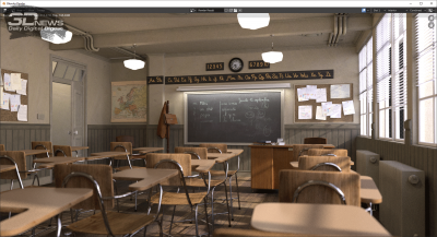 Blender 2.91 classroom (аккумулятор)