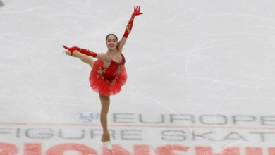 Фото - В финале «Ледникового периода» Загитова предстала в красном платье с открытыми плечами