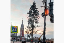 Фото - Жители российского города высмеяли «лысую» елку