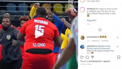 Фото - 130-килограммовый гандболист из ДР Конго станцевал после первой победы сборной на ЧМ