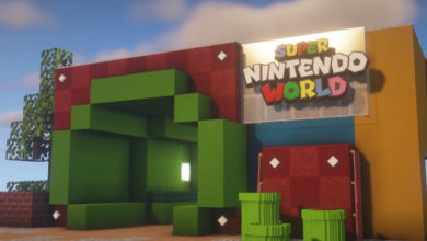 Фото - Фанат Nintendo воссоздаёт в Minecraft парк развлечений Super Nintendo World