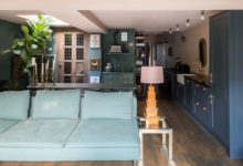 Фото - Лондонская квартира с интерьером в сине-зелёных тонах и собственным садом
