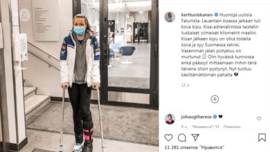 Фото - Финская лыжница завершила гонку в Фалуне со сломанной ногой