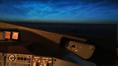 Фото - Российский пилот показал редкое явление в небе из кабины экипажа