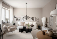 Фото - Современная элегантность и чёрные акценты: интерьер двухуровневой квартиры в Швеции (66 кв. м)