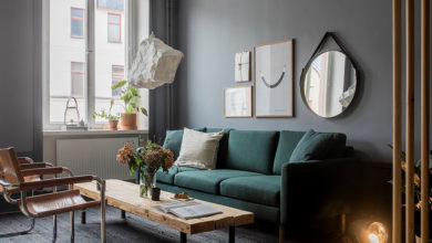 Фото - Современная шведская квартира с красивыми винтажными шкафами