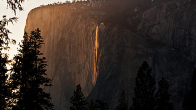 Фото - Туристам раскрыли способ увидеть необычный «огненный» водопад в феврале