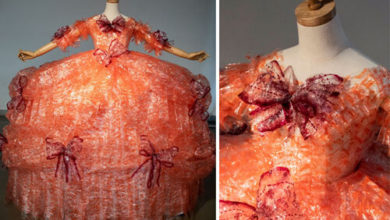 Фото - Тысячи обёрток от крекеров превратились в платье