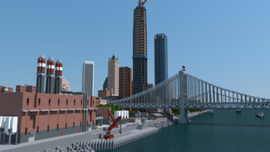 Фото - «Это НЕ Cities: Skylines»: игрок построил в Minecraft мегаполис, вдохновлённый Чикаго и Нью-Йорком