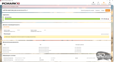 PCMark’10 «Applications» (17 ч 19 мин)