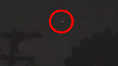 Фото - Светящийся шар в небе удивил очевидца своими манёврами
