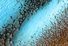 Фото - Фото дня: синие дюны на Красной планете