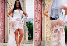 Фото - Невесту в прозрачном платье и стрингах одобрили не все