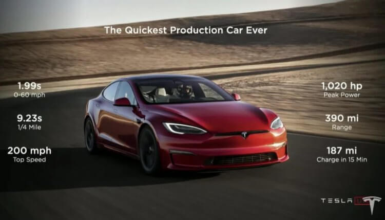 Илон Маск представил электромобиль Model S Plaid. Чем он лучше оригинала?