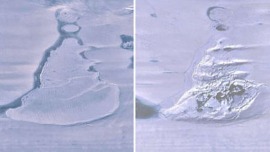 Фото - Во льдах Антарктиды внезапно исчезло крупное озеро