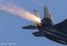 Фото - F-15E ВВС США заискрился