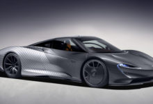 Фото - Версия McLaren Speedtail Albert увековечила тестовый «мул»