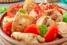 Фото - Жареная курица с помидорами в кавказском стиле