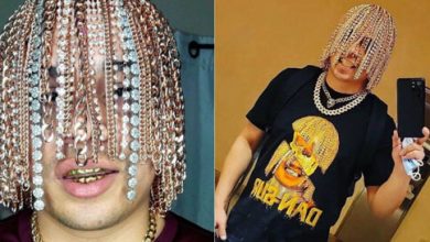 Фото - Музыкант новаторски подошёл к наращиванию волос и вживил себе в голову золотые цепочки