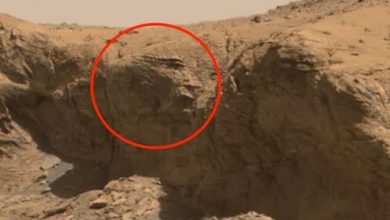 Фото - Охотник за аномалиями обнаружил на Марсе инопланетное лицо