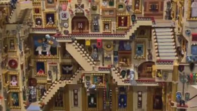 Фото - В школе волшебства, сделанной из «LEGO», не забыты даже движущиеся лестницы