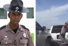 Фото - Отличная реакция помогла дорожному полицейскому избежать гибели на шоссе