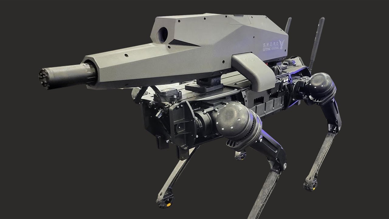 В США разработан робот-собака со встроенной винтовкой