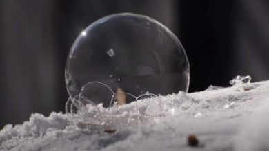 Фото - Мастерица научилась замораживать мыльные пузыри