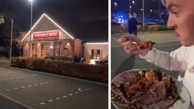 Фото - Посетитель, эвакуированный из загоревшегося ресторана, прихватил с собой еду