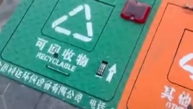 Фото - На улицах китайского города появились подземные мусорные баки
