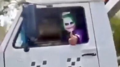 Фото - Автомобилист повстречался с Джокером, похитившим бэтмобиль